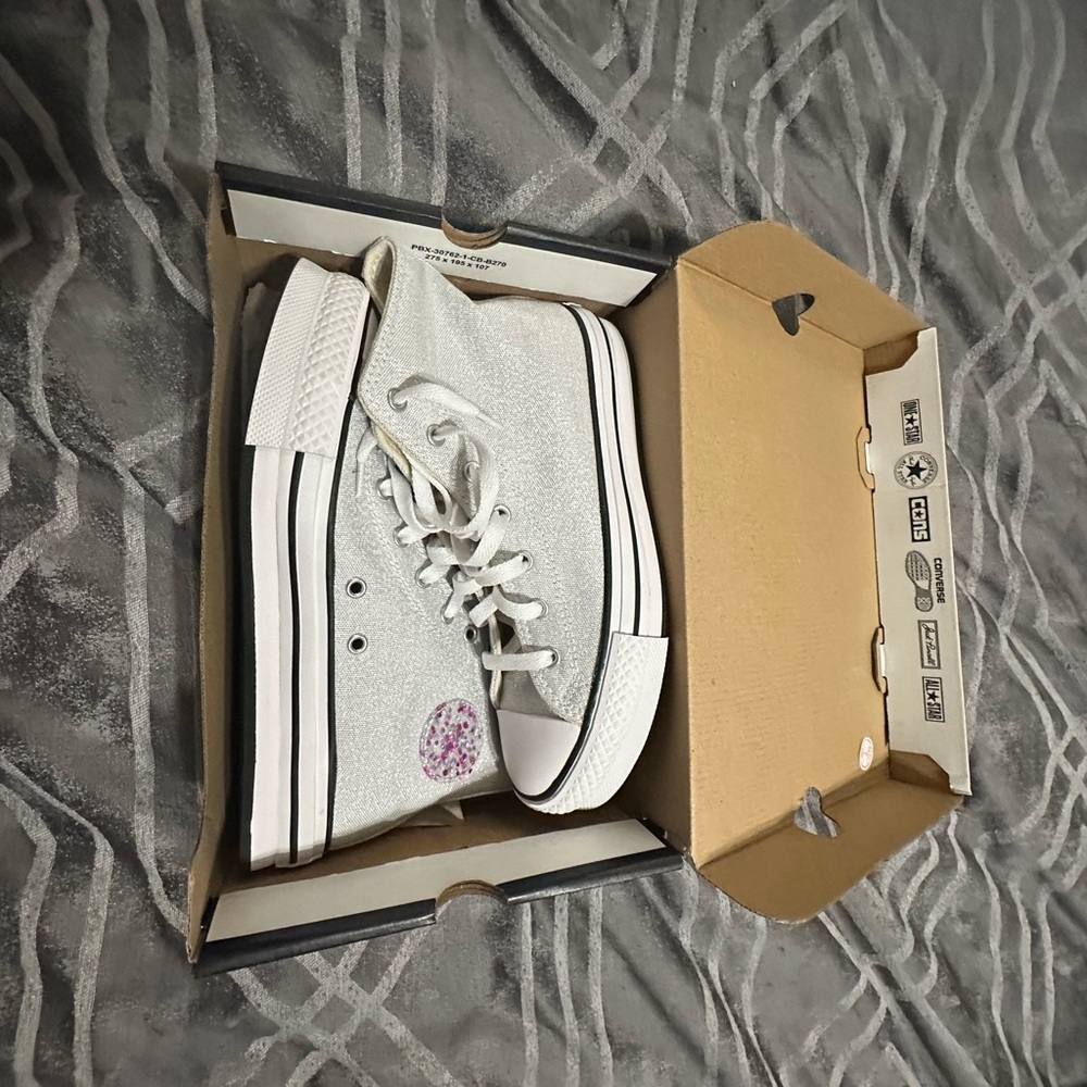 Converse White High-Top Sneakers